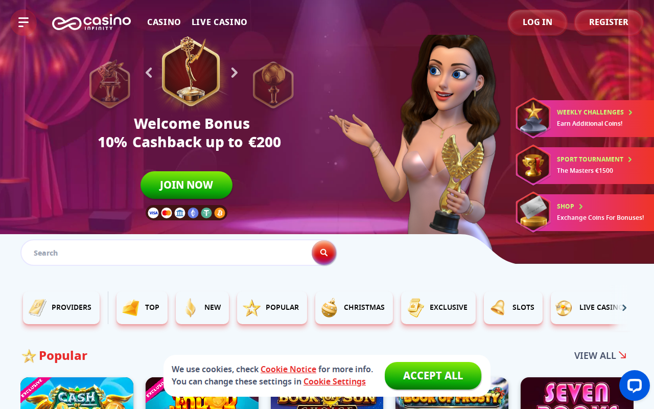 Casino Infinity Screenshot